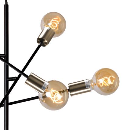 ONLI - Csillár zsinóron CROSS 6xE27/22W/230V fekete/réz