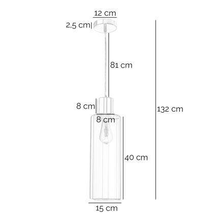 ONLI - Csillár zsinóron DODO 1xE27/22W/230V réz