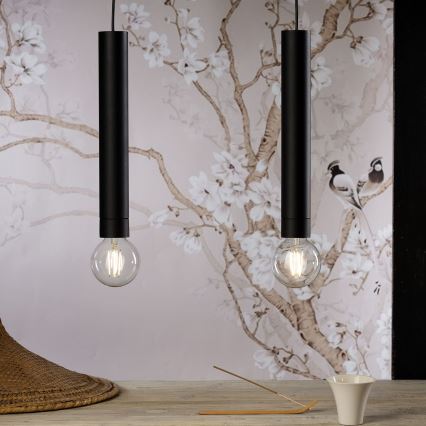 ONLI - Csillár zsinóron DORA 1xE27/15W/230V fekete