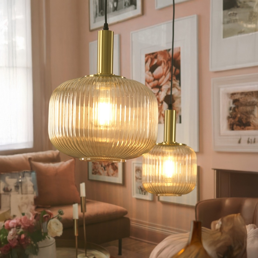 ONLI - Csillár zsinóron DOROTY 1xE27/22W/230V átm. 20 cm