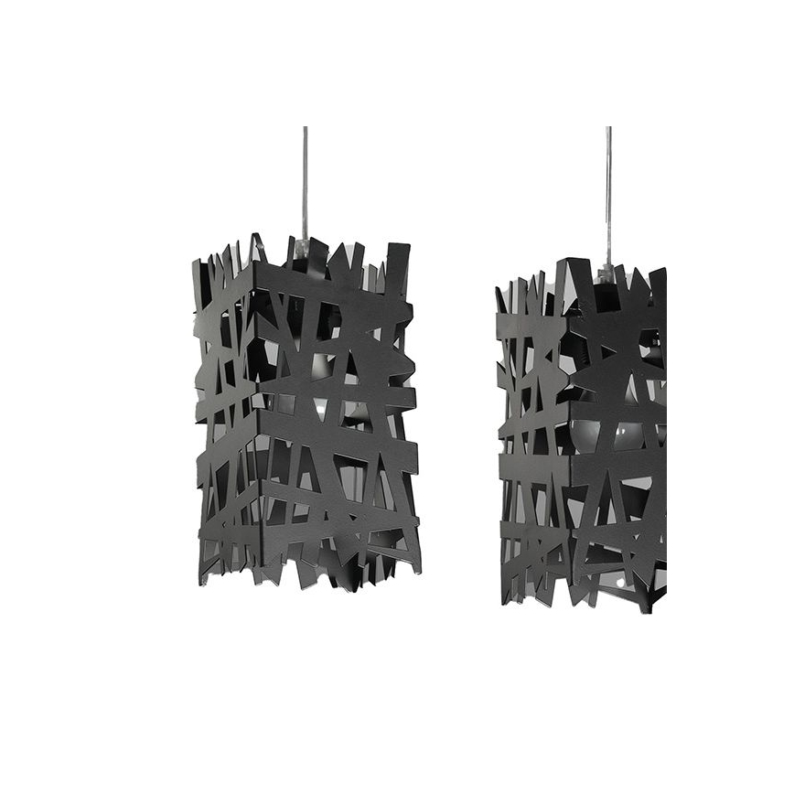 ONLI - Csillár zsinóron FORESTA 3xE27/15W/230V fekete