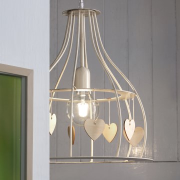 ONLI - Csillár zsinóron LEONILDE 1xE27/15W/230V bézs