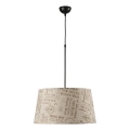 ONLI - Csillár zsinóron MAIDA 1xE27/15W/230V átm. 50 cm barna