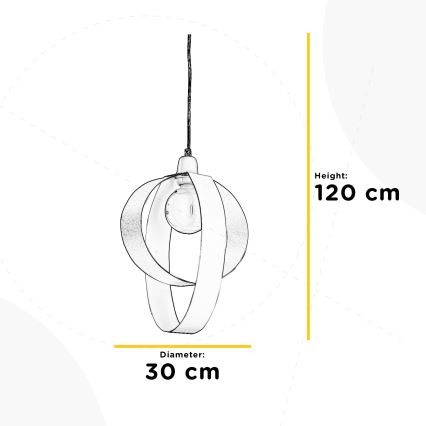 ONLI - Csillár zsinóron SERENA 1xE27/22W/230V fehér