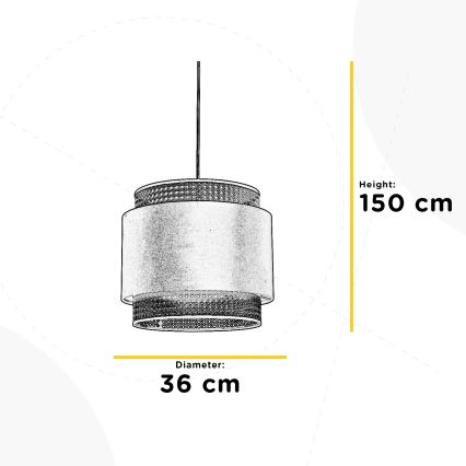 ONLI - Csillár zsinóron VIENNA 1xE27/22W/230V