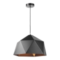 ONLI - Csillár zsinóron YONG 1xE27/22W/230V fekete átm. 46 cm