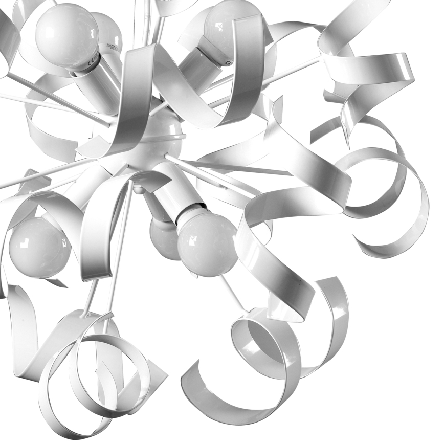 ONLI -  Csillár zsinóron ZOE 6xE14/6W/230V fehér