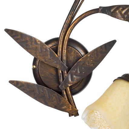 ONLI - Fali lámpa ALGA 2xE14/6W/230V bronz