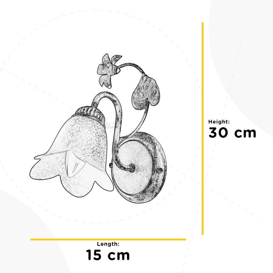 ONLI - Fali lámpa BOTTON DORO 1xE14/6W/230V