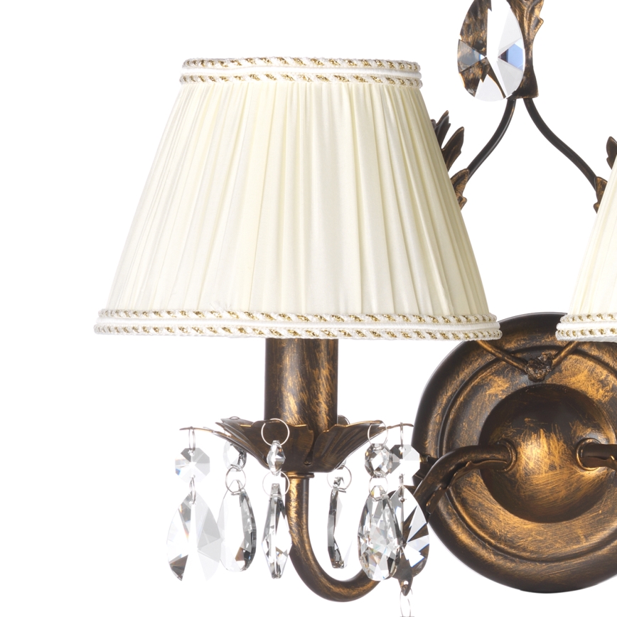 ONLI - Fali lámpa KAREN 2xE14/6W/230V bronz