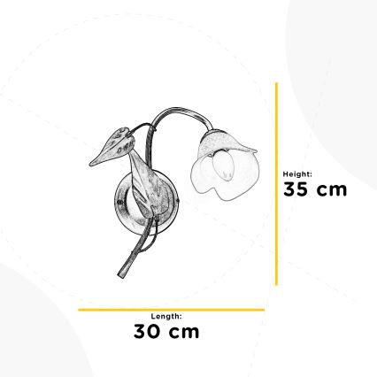 ONLI - Fali lámpa MIRANDA 1xE14/6W/230V