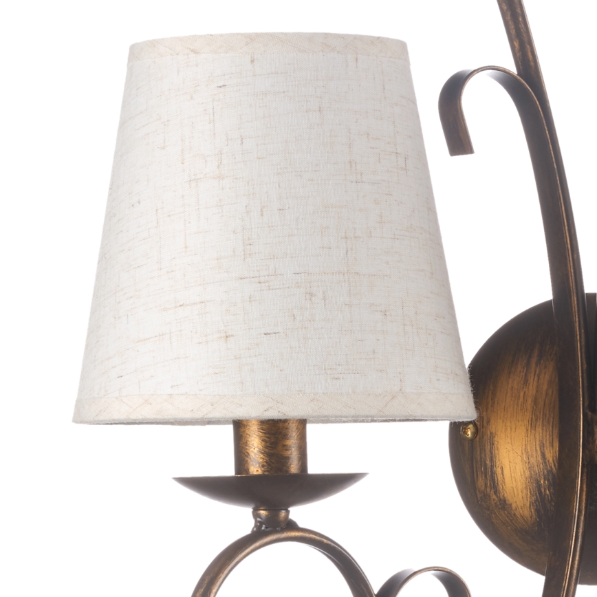 ONLI - Fali lámpa POMPEI 2xE14/6W/230V bronz