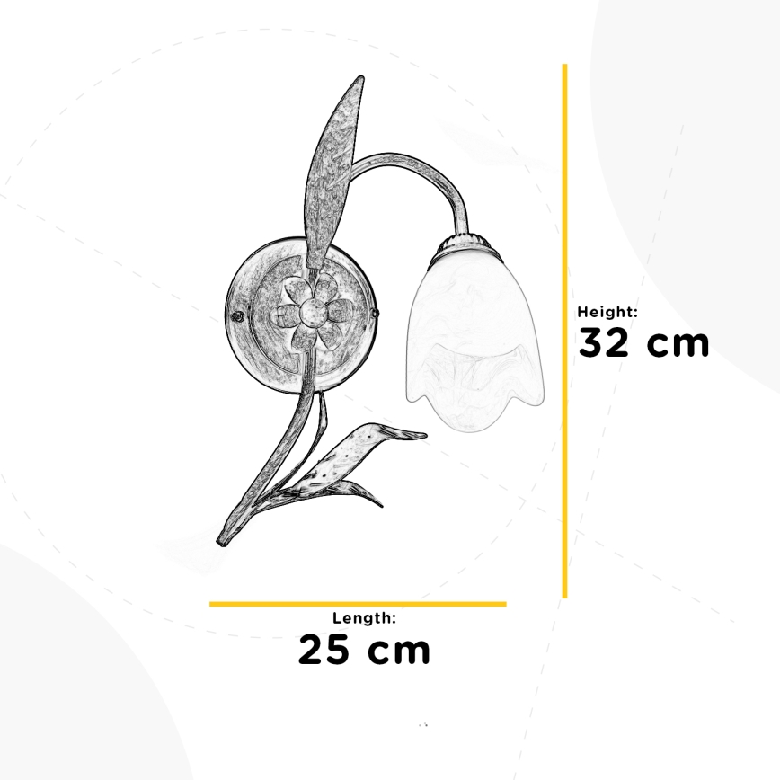 ONLI - Fali lámpa SONIA 1xE14/6W/230V