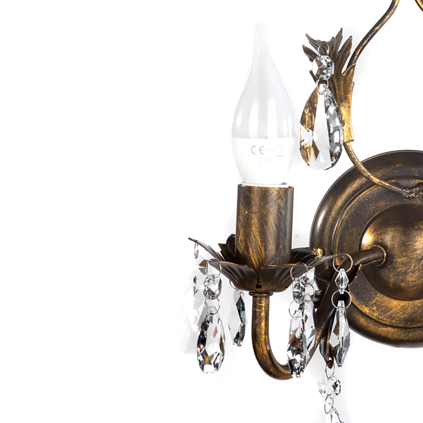 ONLI - Fali lámpa TERESA 2xE14/6W/230V bronz