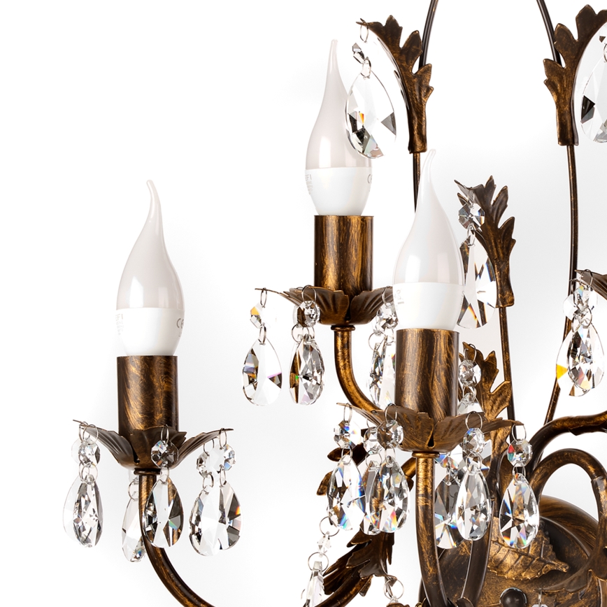 ONLI - Fali lámpa TERESA 5xE14/6W/230V bronz