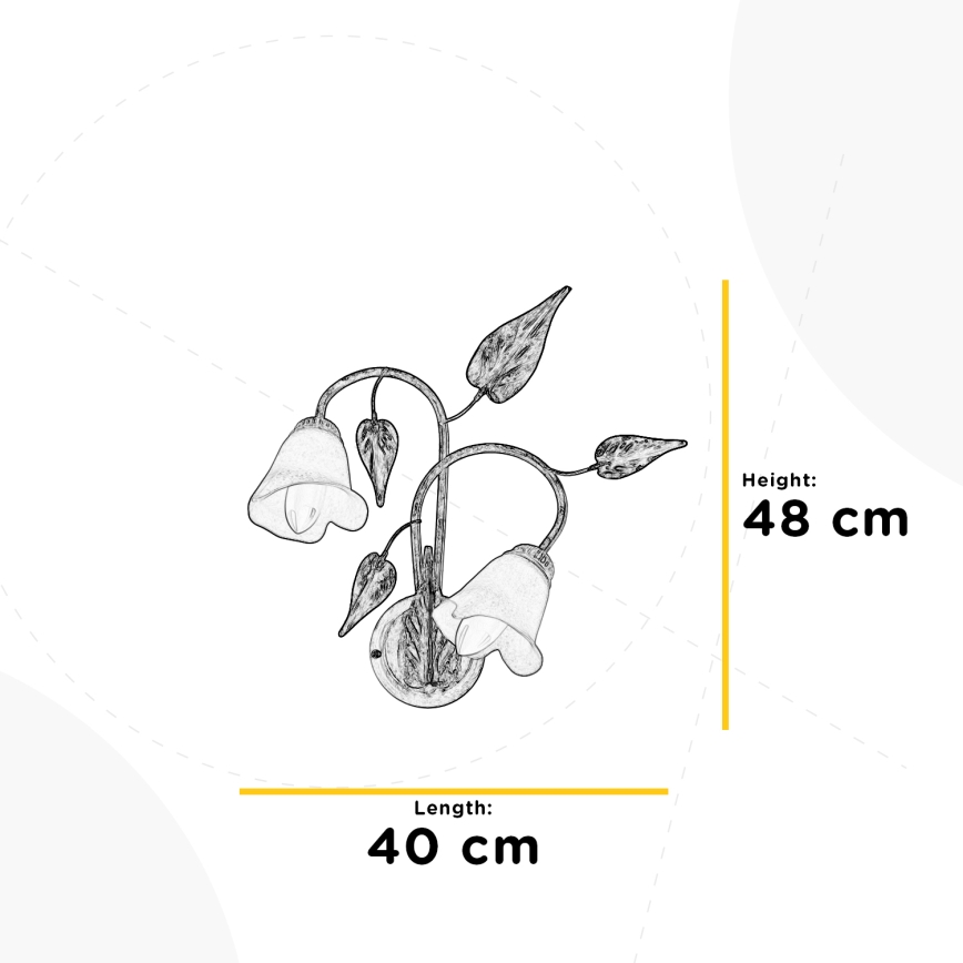 ONLI - Fali lámpa VANDA 2xE14/6W/230V