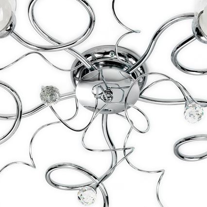 ONLI - Felületre szerelhető csillár WENDY 5xE14/6W/230V fényezett króm