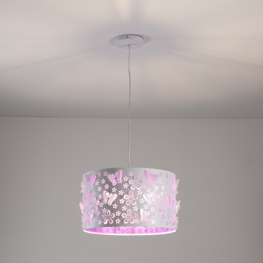 ONLI - Gyerek csillár TITILLA 1xE27/22W/230V lila/fehér