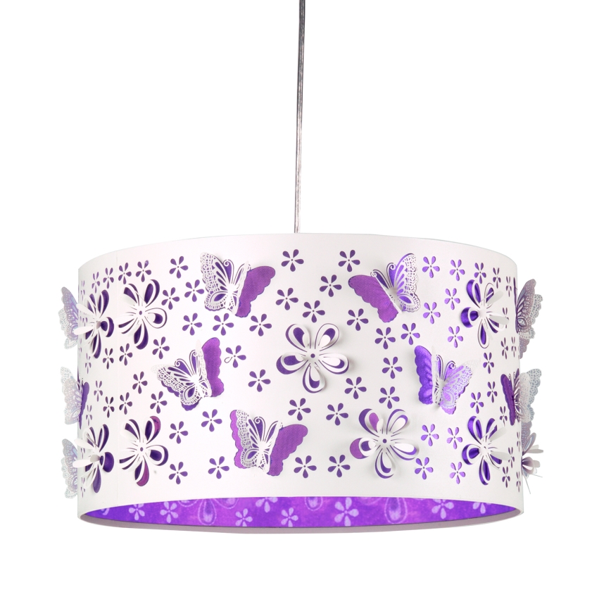 ONLI - Gyerek csillár TITILLA 1xE27/22W/230V lila/fehér