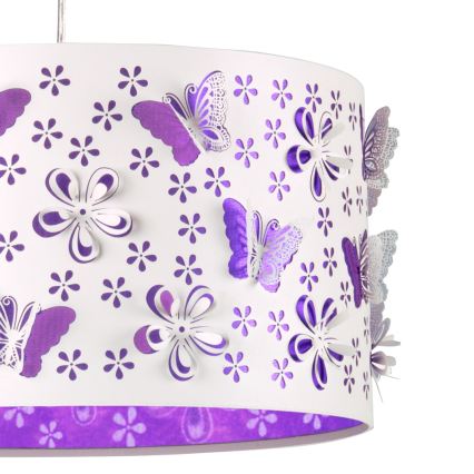 ONLI - Gyerek csillár TITILLA 1xE27/22W/230V lila/fehér
