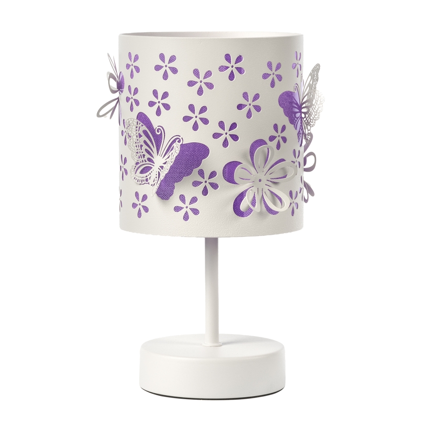 ONLI - Gyereklámpa TITILLA 1xE14/6W/230V 22 cm lila/fehér