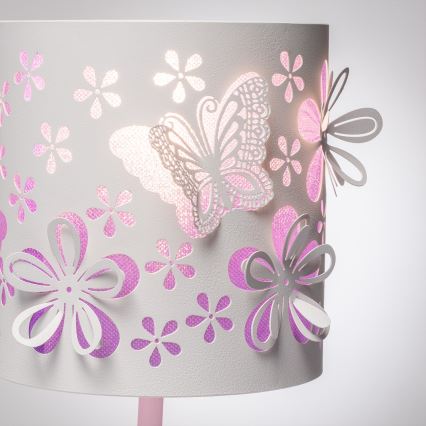 ONLI - Gyereklámpa TITILLA 1xE14/6W/230V 22 cm lila/fehér