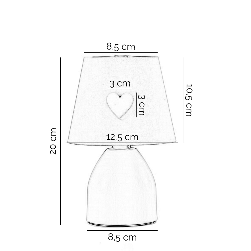 ONLI - Gyereklámpa TITTA 1xE14/6W/230V 20 cm rózsaszín