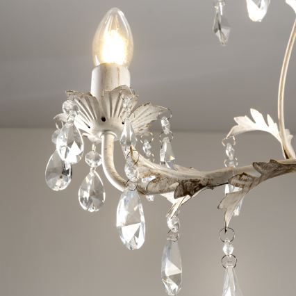 ONLI - Láncra függesztett csillár TERESA 3xE14/6W/230V fehér