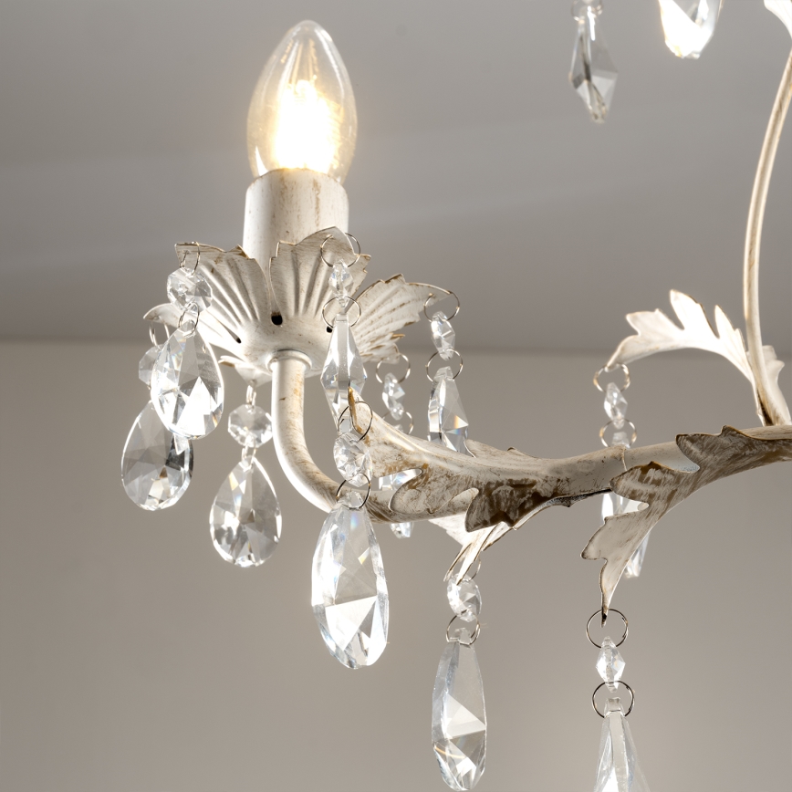 ONLI - Láncra függesztett csillár TERESA 3xE14/6W/230V fehér