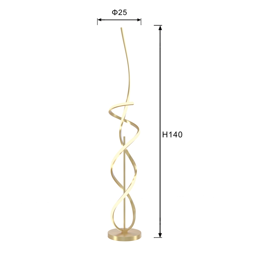 ONLI - LED Állólámpa KIRA LED/31W/230V 4000K arany