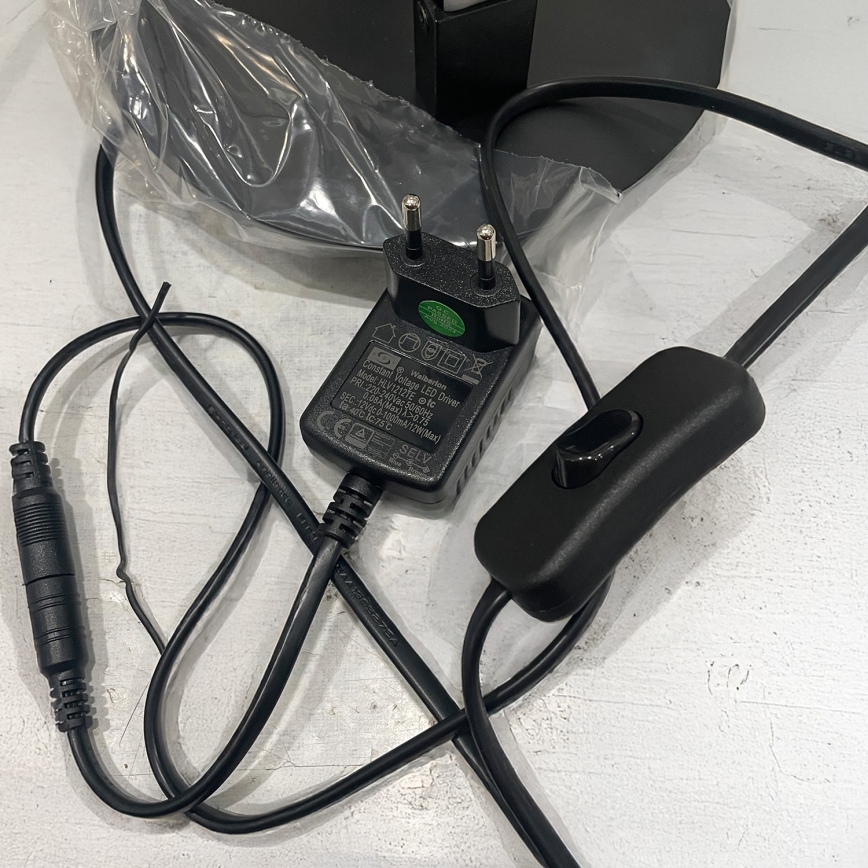 ONLI - LED Asztali lámpa DAFNE LED/12W/230V 4000K 48 cm fekete