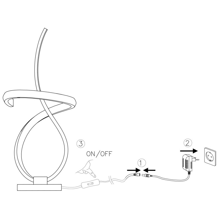 ONLI - LED Asztali lámpa KIRA LED/12W/230V 4000K 38,5 cm arany