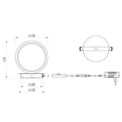 ONLI - LED asztali lámpa NOELIA LED/4W/230V 17 cm arany