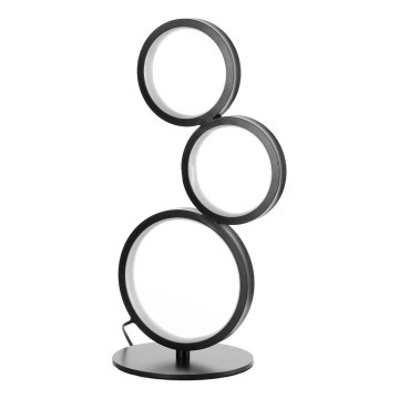 ONLI - LED asztali lámpa RINGS LED/17W/230V 4000K 37 cm fekete