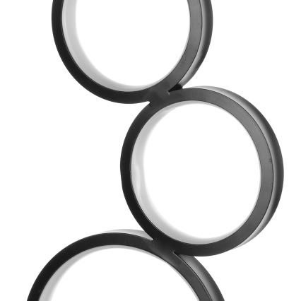 ONLI - LED asztali lámpa RINGS LED/17W/230V 4000K 37 cm fekete