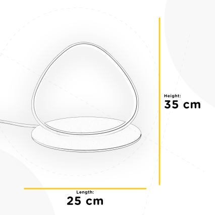 ONLI - LED Asztali lámpa ROMEO LED/16W/230V 4000K 35 cm fehér