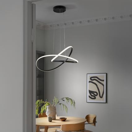 ONLI - LED Csillár zsinóron DAFNE LED/30W/230W 4000K fekete