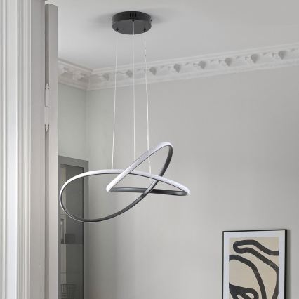 ONLI - LED Csillár zsinóron DAFNE LED/30W/230W 4000K fekete