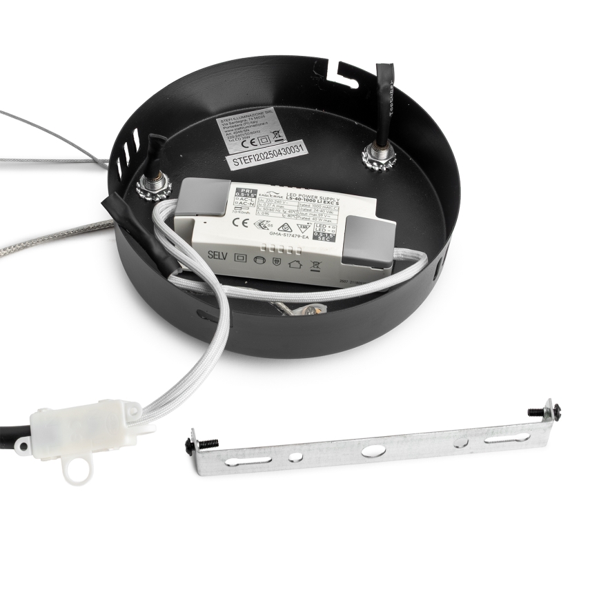ONLI - LED Csillár zsinóron DAFNE LED/30W/230W 4000K fekete