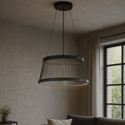 ONLI - LED Csillár zsinóron MATE LED/40W/230V 4000K fekete