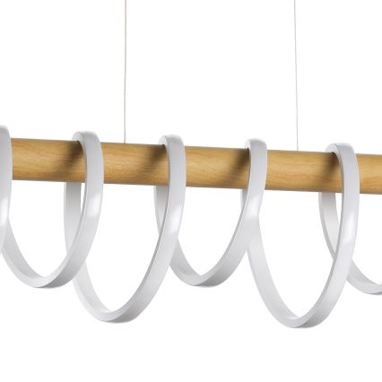 ONLI - LED Csillár zsinóron NILO LED/70W/230V 4000K barna/fehér