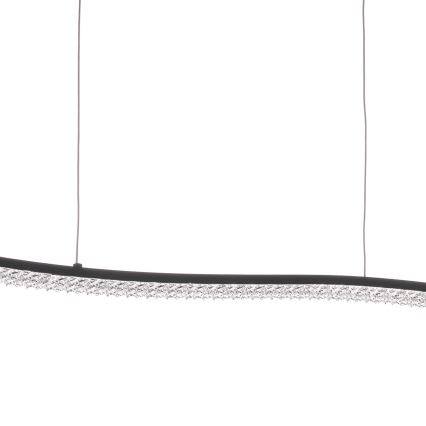 ONLI - LED Csillár zsinóron ONDA LED/30W/230V 4000K fekete