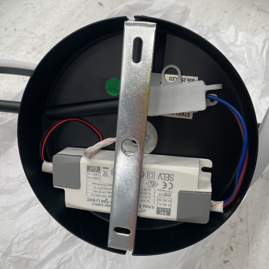 ONLI - LED Fali lámpa TWIST LED/25W/230V 4000K fekete
