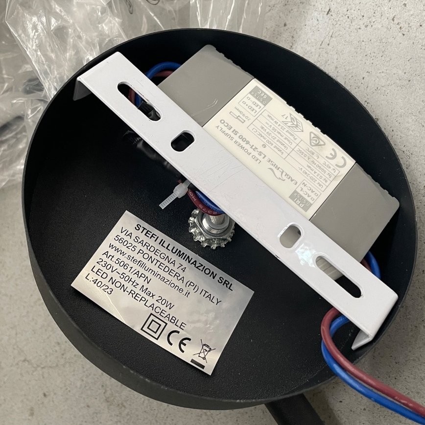 ONLI - LED Fali lámpa TWIST LED/6W/230V 4000K fekete