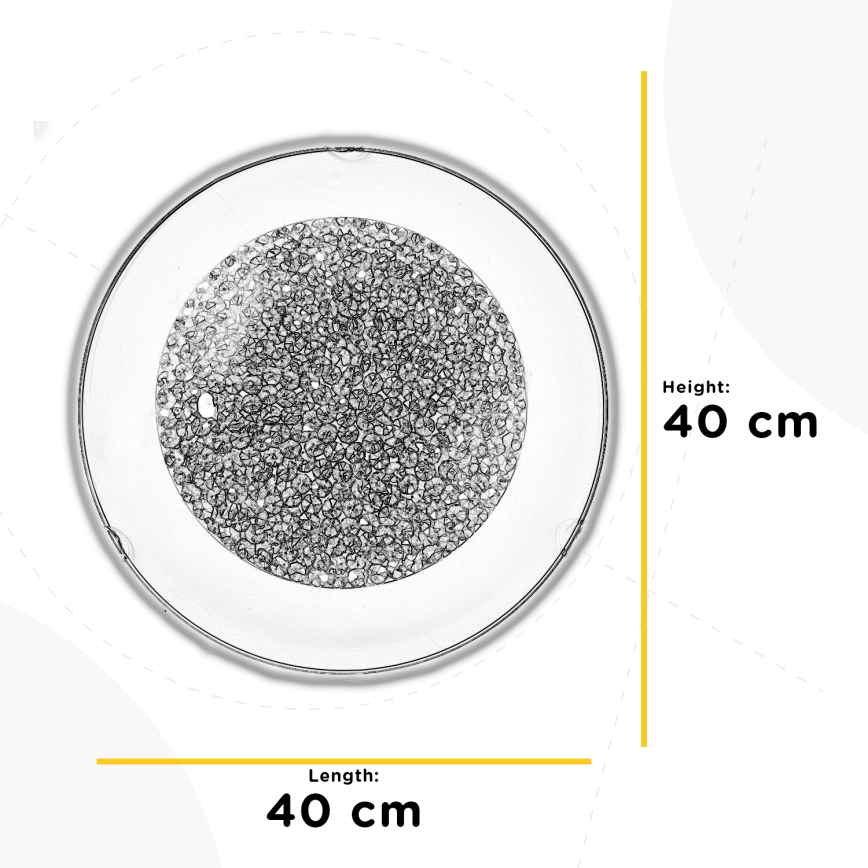 ONLI - LED Mennyezeti lámpa BRILL LED/18W/230V 4000K átm. 40 cm