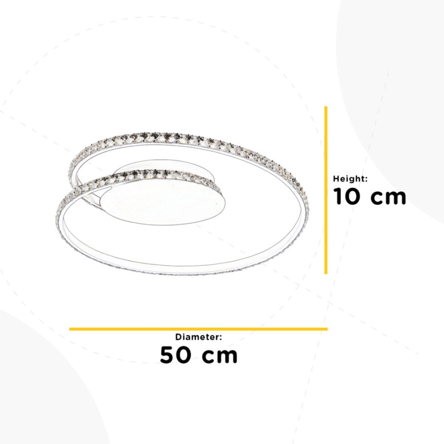 ONLI - LED Mennyezeti lámpa EDEN LED/26W/230V 4500K átm. 50 cm fehér