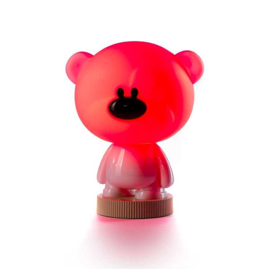 ONLI - LED RGB Gyerek éjszakai kislámpa PUPPIES LED/3W/USB mackó 30 cm