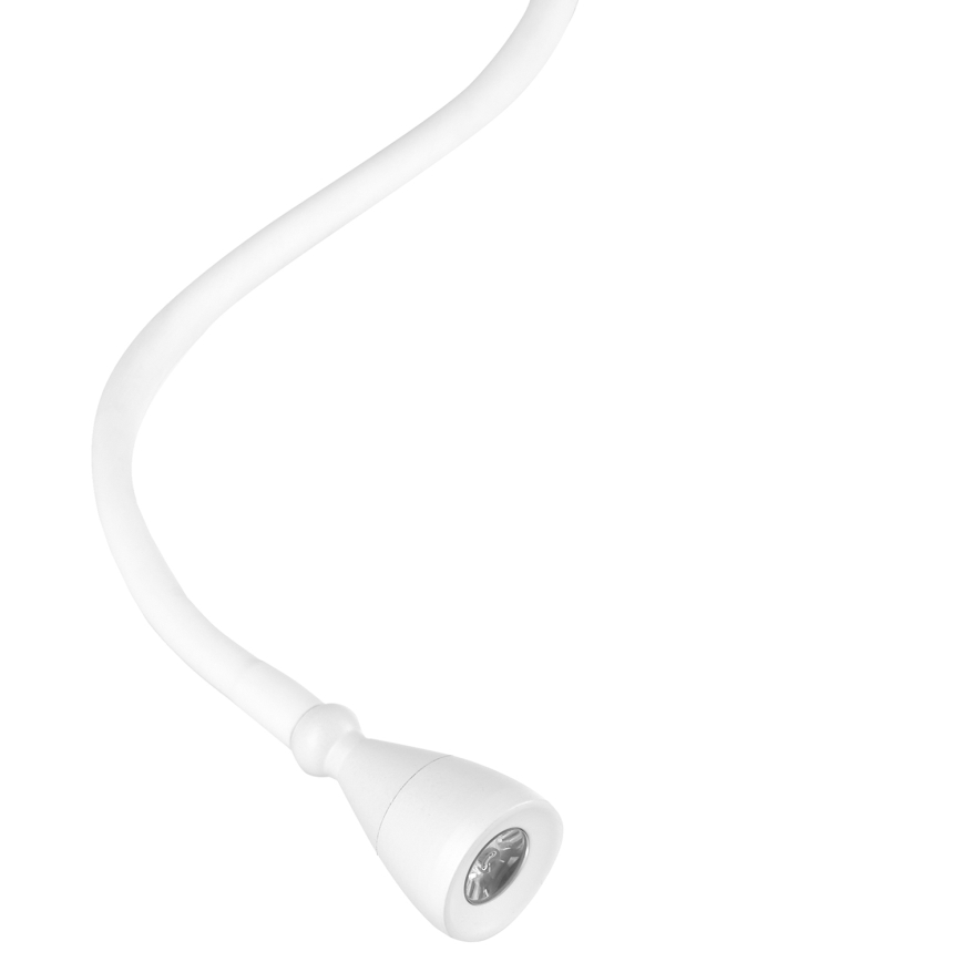 ONLI - LED Rugalmas kislámpa polccal és USB töltővel PLAK LED/1W/230V fehér