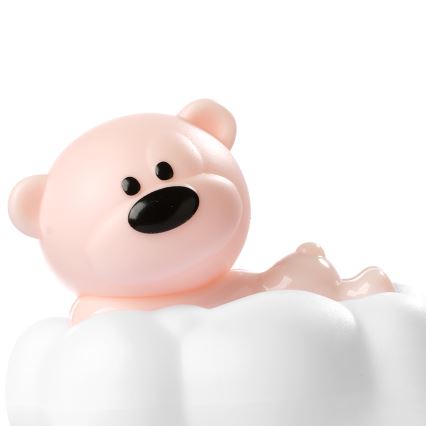 ONLI - LED újratölthető gyermek éjszakai lámpa NUVOLINA LED/2,5W/5V 300 mAh mackó/rózsaszín