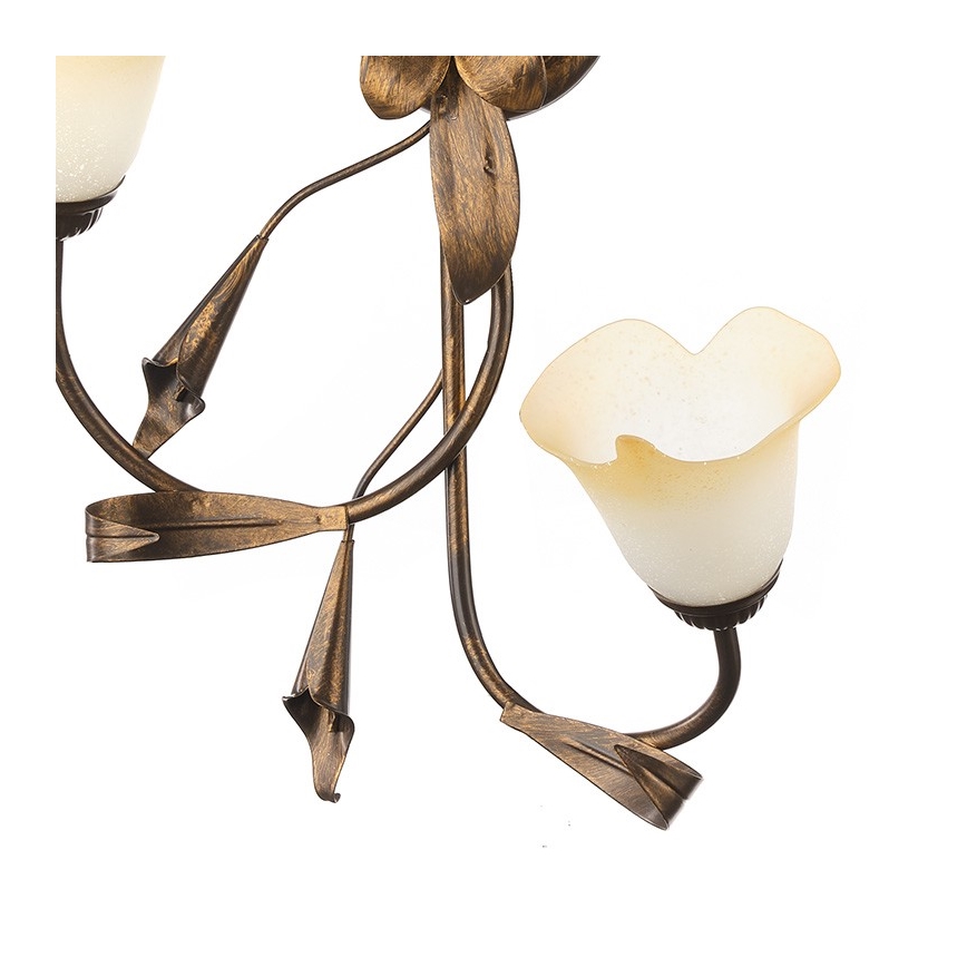 ONLI - Mennyezeti lámpa LUCREZIA 4xE14/6W/230V bronz színű